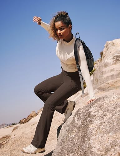 Fleece Lined Leggings Women Waterproof Hiking Pants Thermal Warm