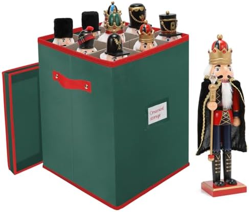 Christmas Nutcracker and Figurine Storage Box, Keeps 9 16" Tall Nutcrackers