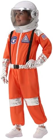 Spooktacular Creations Halloween Astronaut Costume for Kids, Unisex Astronaut Outfit, Toddler Pilot Jumpsuit for Themed Party