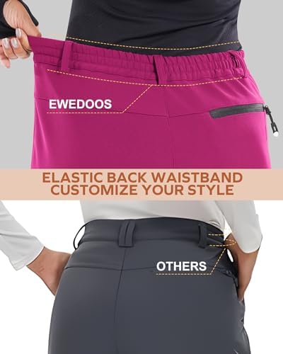 Snow Pants Womens Ski Pants Waterproof Insulated Softhell fleece lined