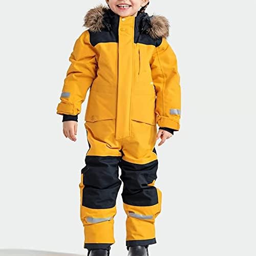 YRAETENM Snow Suit for Kids Boys Girls One Piece Snowsuit Girls and Boys Waterproof Insulated Winter Jumpsuit Coveralls