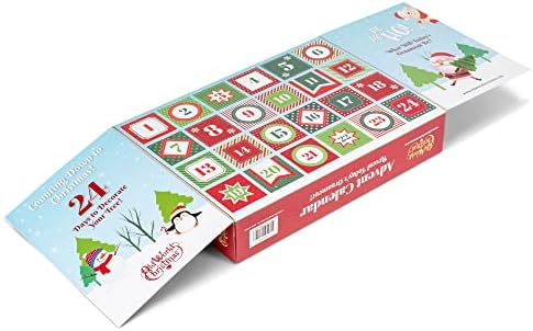 Old World Christmas Advent Calendar, 24 Mini Resin Christmas Ornaments for Kids, Countdown Holiday Décor, Child-Safe and Durable