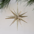 CG Hunter Antique Gold Glass Christmas Ornaments, 6", Set of 4