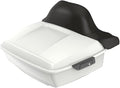 Advanblack Road Glide Tour Trunk Pack Stone Washed White Pearl King Tour Trunk Pack Luggage +Wrap-Around Backrest Pad for '97-'25 Harley Touring Road King Street Glide Electra Glide CVO models