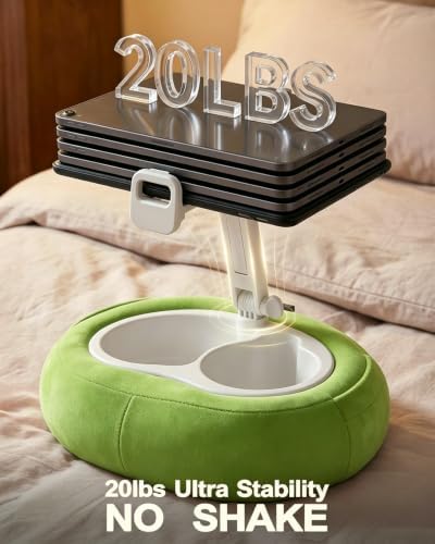Miledi Tablet Pillow Stand for Bed with 360° Rotating Holder, Green