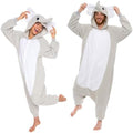 Funziez! Adult Onesie Halloween Costume Animal Dinosaur Shark Unisex Plush One Piece Cosplay Suit for Adults, Men and Women