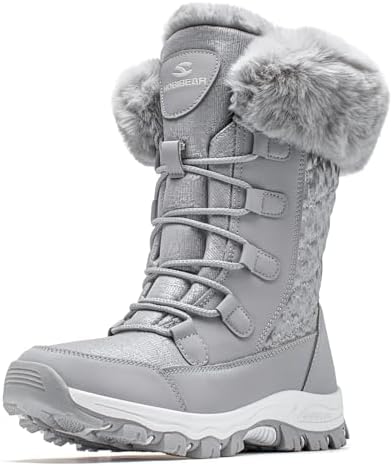 HOBIBEAR Women's Winter Snow Boots Warm Faux Fur