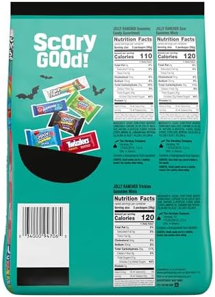 Hershey's Assorted Fruit Flavored Halloween Candy Bulk Pack, 24.39 oz