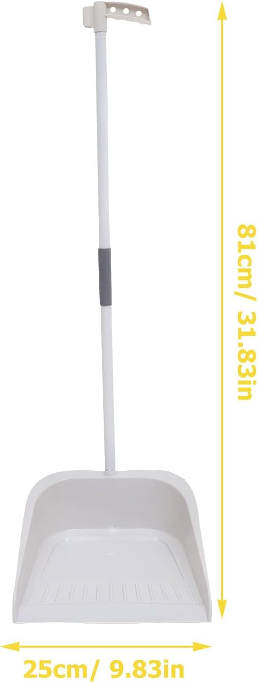 ULTECHNOVO Broom and Dustpan Set for Home - 35.43In Soft Broom with Long Handle and Upright Dustpan Combo for Indoor Floor Cleaning Kitchen Office Heavy Duty Sweeping Tool