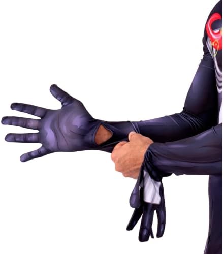 MARVEL Venom Adult Zentai Halloween Costume - Spandex, Invisible Zippers, Wrist Openings