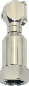VARMHUS 360° Rotating Spray Nozzle, 304 Stainless Steel High Pressure Continuous Rotary Cleaner for Barrel, Tank, and Industrial Drum Washing (1/2")