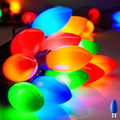 Minetom 25Ft Christmas Lights Outdoor, with 25 LED Matte Bulbs, Multicolor