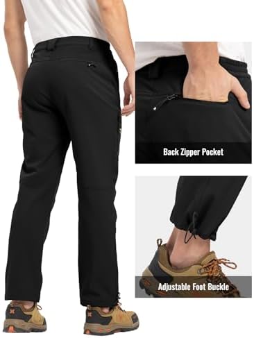 Rdruko Men's Snow Pants Waterproof Ski Pants Insulated Trousers