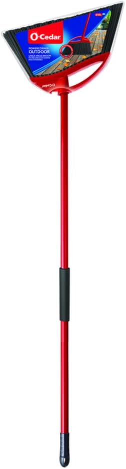 O-Cedar Angle Broom 157950 Outdoor Power Angle Broom, Assorted Colors (pack of 4)