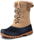 FREE SOLDIER Women's Waterproof Winter Cold Weather Snow Boots for Women Outdoor Fashion Duck Boots Comfortable Insulated
