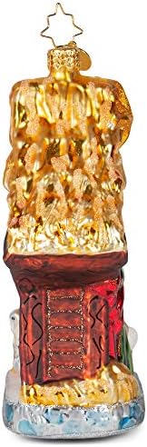 Christopher Radko Asleep in The Manger Christmas Ornament, Multicolor