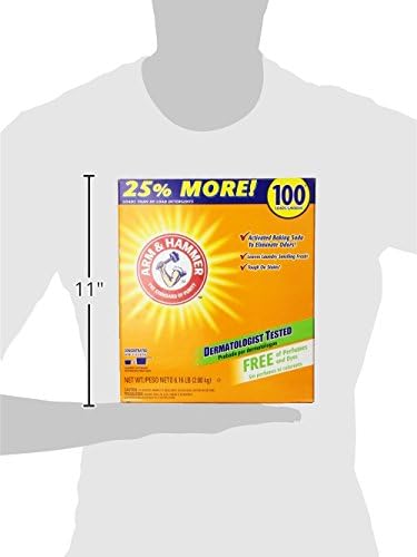 ARM & HAMMER Powder Laundry Detergent, Free of Perfume and Dyes, 100 Loads