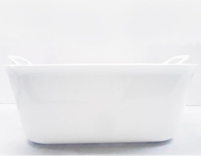 OHE Laundry Tub, Length 17.1 x Width 14.6 x Depth 6.9 inches (43.5 x 37 x 17.5 cm), White, Arao! Large Storage, Hand Wash, Place, Can Be Used for Pet Washing, Foot Bath, Made in Japan, Set of 2