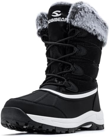 HOBIBEAR Women's Winter Snow Boots Warm Faux Fur
