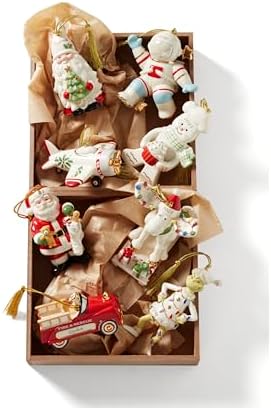 Lenox 894434 Holiday Accent Airplane Ornament, Christmas