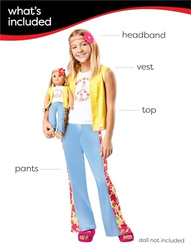 Rubies at Party City American Girl Costume for Kids, Girls Costume