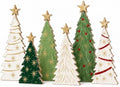 Christmas Decorations Indoor, 5 Pcs Christmas Star Tree Home Decor