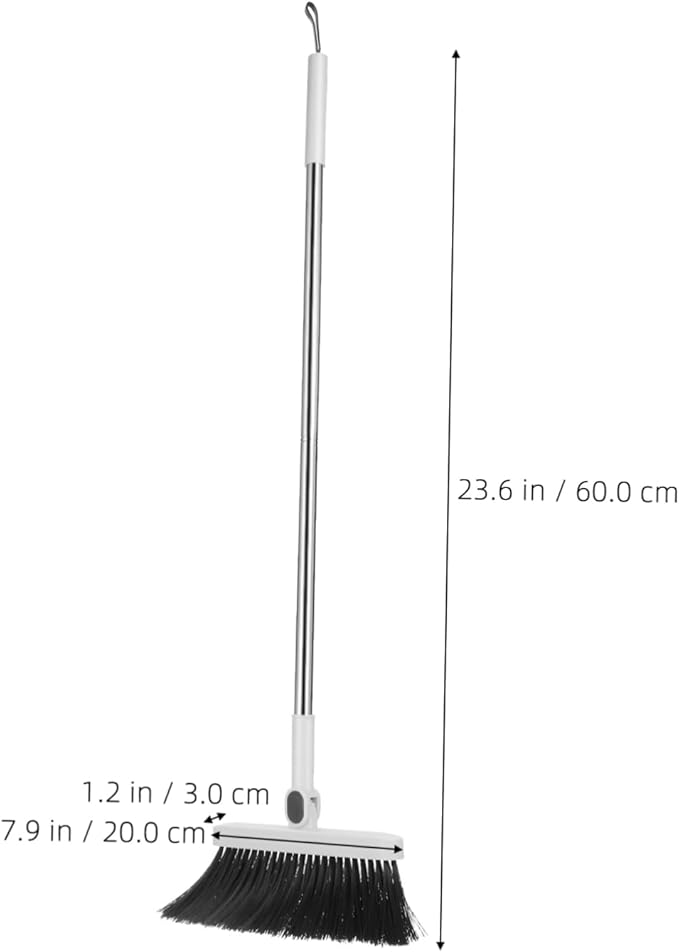 Household Hand Brooms Set Sweeper Broom Standing Dustpan Wide for Outdoor Sweep