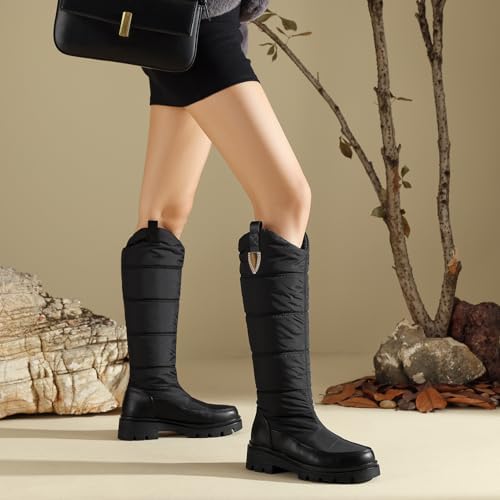 Women's Snow Boots Knee High Warm Winter Shoes