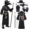 Spooktacular Creations Halloween Plague Doctor Costume for Kids 10 in 1 set