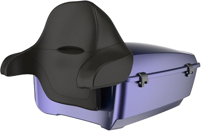 Advanblack 2026 Road Glide Tour Trunk Pack Purple Abyss King Tour Trunk Pack+Wrap-Around Backrest Pad Fits For Harley Touring CVO Road King Street Glide Electra Glide Ultra Limited 1997-2026