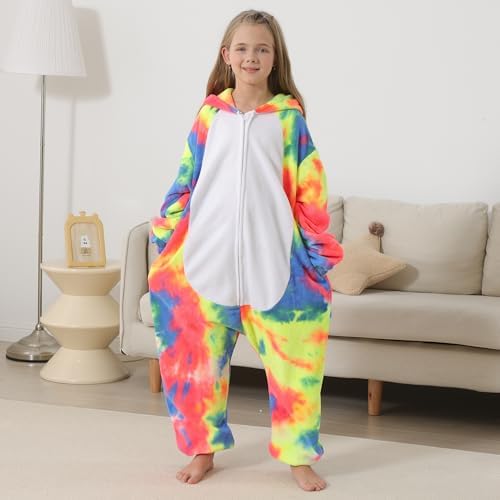 One Piece Pajamas Animal Kids Onesie, Animal Pajamas Halloween Cosplay Costume for Girls Boys