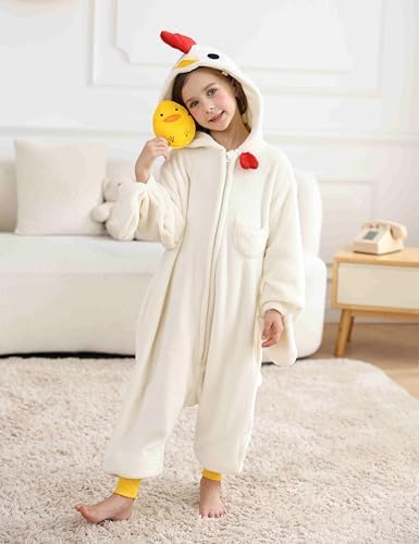 SimZoo Kids Animal Onesie Pajamas Halloween Costumes Cosplay 4-13Y