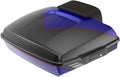 Advanblack Road Glide Tour Trunk Pack Blue Streak Razor Tour Trunk Pack Backrest Pad for '97-'25 Harley Touring Road King Street Glide Electra Glide CVO Models