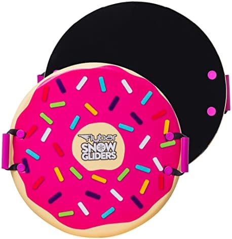 Flybar Snow Sled for Kids and Toddlers- Foam Saucer Disc, Ages 5+, Easy Grip Handles, Durable with Slick Bottom & PE Core Build, Lightweight Snow Boards, Snowboard Toys for Outdoor, Up to 110 lbs, 26"