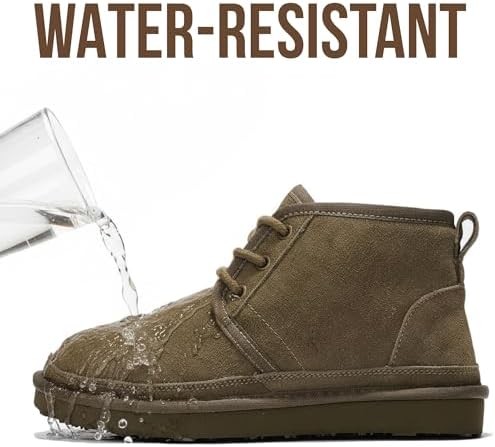 Project Cloud 100% Genuine Leather Ankle Boots for Women Chukka Booties