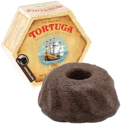 TORTUGA Caribbean Chocolate Rum Cake - 4 oz Rum Cake - The Perfect Premium Gourmet Gift for Gift Baskets, Parties, Holidays, and Birthdays - Great Cakes for Delivery