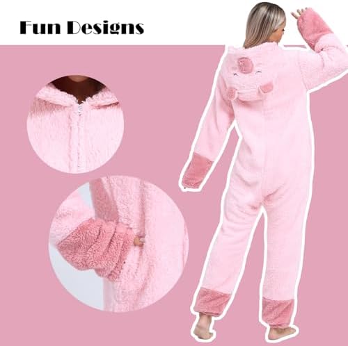 Adult Onesie Pajamas Animal One Piece Costume Halloween Cosplay for Women Men
