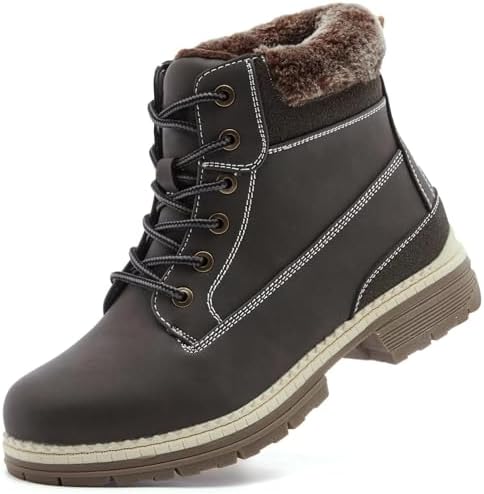 COTTIMO Womens Snow Hiking Winter Boots Casual Fur Lined Fashion Boots