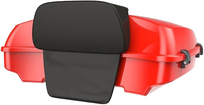Advanblack Road Glide Tour Trunk Pack Performance Orange Razor Tour Trunk Pack Backrest Pad for '97-'25 Harley Touring Road King Street Glide Electra Glide CVO models