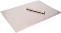 304 Stainless Steel Chopping Board with Lip, 31.5”x 22.8” Large Steel Cutting Board with Rolling Pin, Metal Noodle Board Pastry Board Kneading Dough Board for Kitchen Restaurant