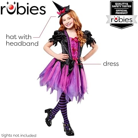 Rubies Girls' Rubies Witch Costume Dress for Kids