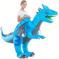 Inflatable Toddler Child Dragon Costume, Blow up Rider Cosplay Boys Girls