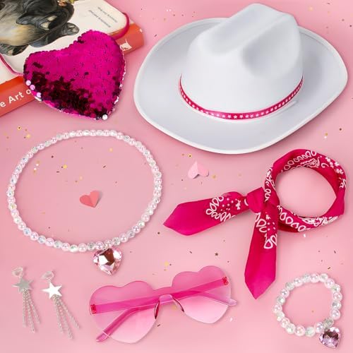Cowgirl Costume Girls Kids Disco Western Rodeo Dress Up Outfits for Halloween Birthday Cosplay Party