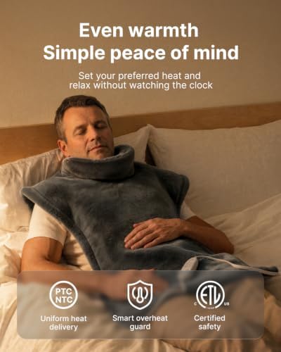 RENPHO Heating Pad for Back, Christmas Gift for Women, FSA Eligible HSA