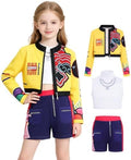Kids Pop Star Hunter Costume Girls Halloween Costumes with Accessories Set