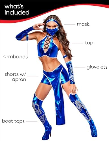 Secret Wishes Womens Kitana Mortal Kombat Costume
