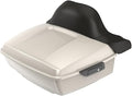 Advanblack White Sand Pearl Tour Trunk Pack 2022 Street Glide 2023 Road Glide Motorcycle King Tour Trunk Pack Luggage +Wrap-Around Backrest Pad for '97-'24 Harley Touring/Softail