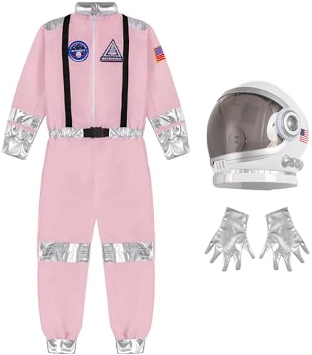 Spooktacular Creations Halloween Astronaut Costume for Kids, Unisex Astronaut Outfit, Toddler Pilot Jumpsuit for Themed Party