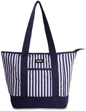 PackIt Built with ECOFREEZE Technology, Reusable, Foldable, Zip Closure, with Shoulder Straps for Easy Carrying