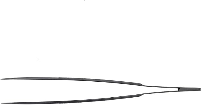Mercer Culinary 18-8 Stainless Steel Precision Plus Chef Plating Tong, Fine Point, 6-1/8 Inch, Matte Black